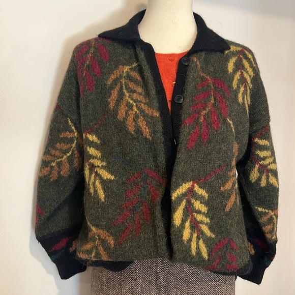 Minkha 💯 alpaca hand knitted in Bolivia jacket sweater - Picture 13 of 14